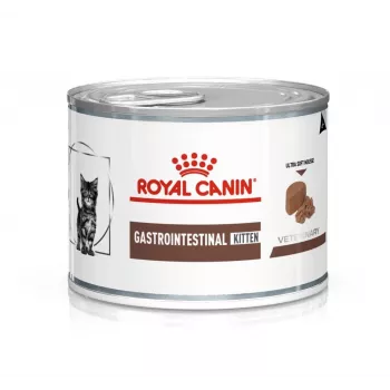 Wet Veterinary Diet Cat Food Royal Canin Gastrointestinal Kitten 145 g Poultry, 195 g can, digestive support