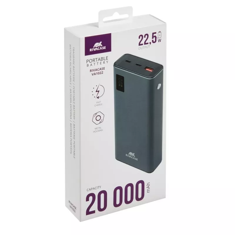 Power bank Rivacase VA1022 20000 mAh USB portable charger