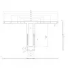 Mounting Kit Hagor 2287 Black for 75-86 inch Screens