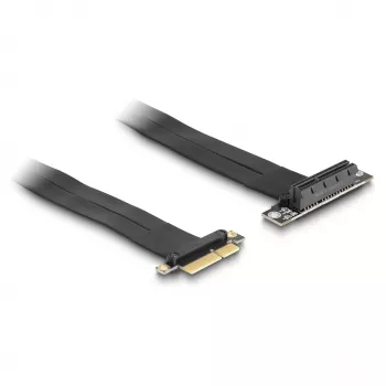 DeLOCK Riser Card PCI Express x4 male to x4 slot 90° angled with cable 30 cm