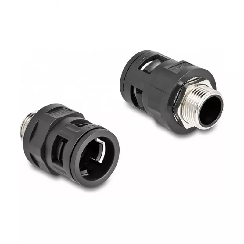 Conduit coupling DeLOCK 60454 M20 brass external thread black