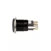 DimasTech Vandalism Switch/Button 19mm Blackline Dot RGB PD218