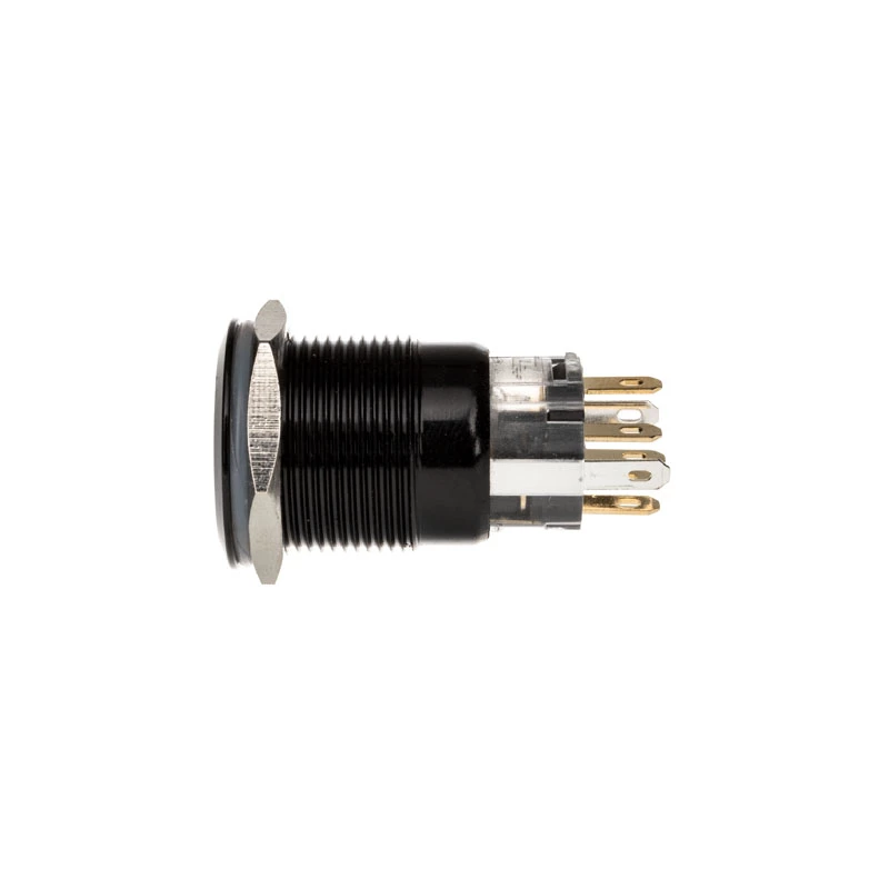 DimasTech Vandalism Switch/Button 19mm Blackline Dot RGB PD218