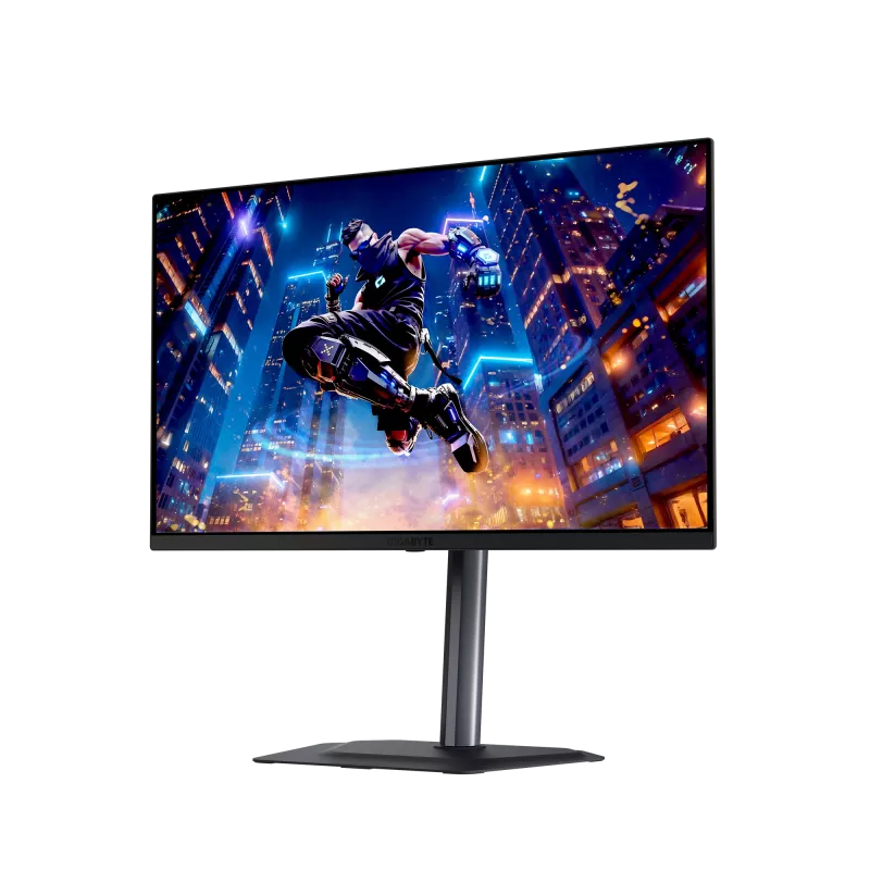 27 inch GIGABYTE MO27Q3 QD‑OLED QHD Gaming Monitor — 2560x1440, 360Hz, 0.03ms, 250 cd/m², HDR True Black 400, HDMI 2.1, DP 1.4