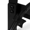 Under-desk cable organizer MACLEAN MC-105 B, steel, adjustable, fits desk thickness 0.5–50 mm, max load 5 kg, black