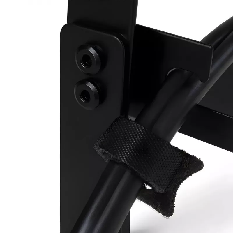 Under-desk cable organizer MACLEAN MC-105 B, steel, adjustable, fits desk thickness 0.5–50 mm, max load 5 kg, black