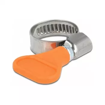 Butterfly Clamp DeLOCK 400 SS 12 - 20 mm 5 pieces orange