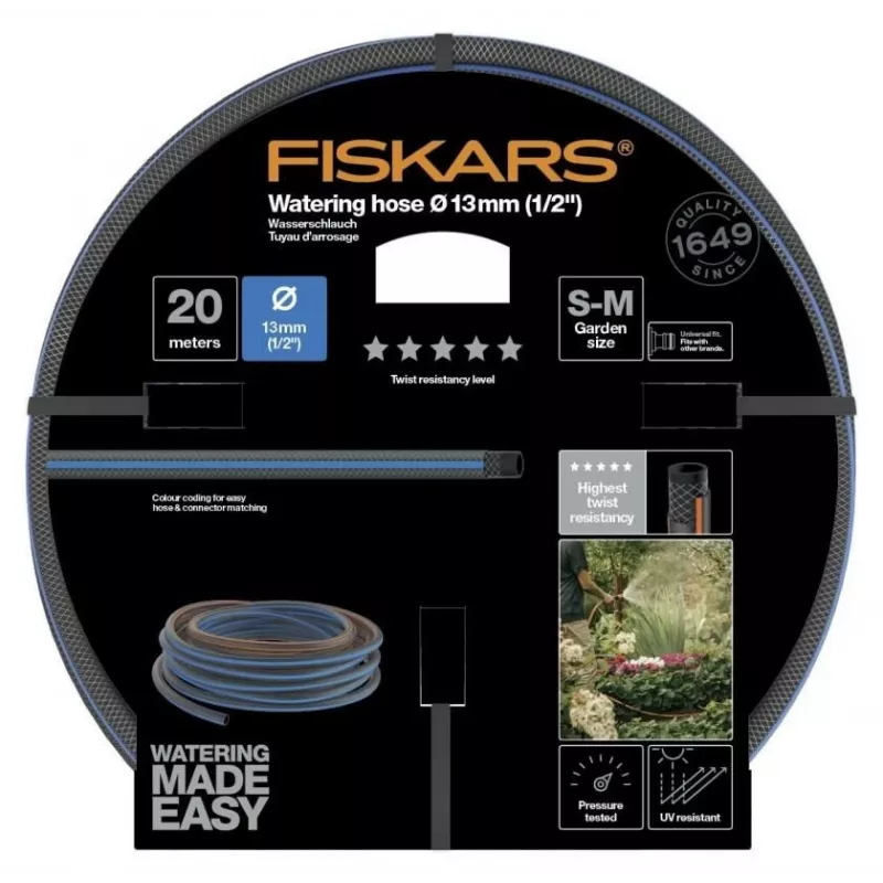 Garden Hose Fiskars 1027107 20 m Above Ground Blue Grey