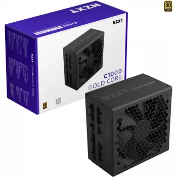 C1000 GOLD CORE, PC-Power Supply black, 1x 12-Pin High Power GPU, 3x PCIe, Cable-Management, 1000 Watt