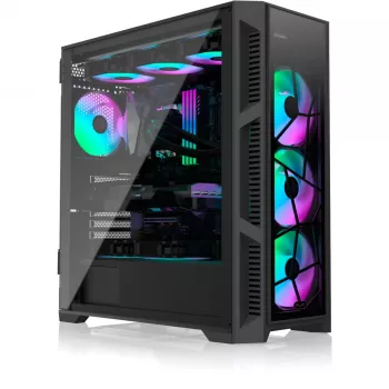 PONOS Ultra, Midi Tower, PC, Black, ATX, EATX, micro ATX, Mini-ITX, SPCC, Housing