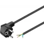 Goobay Grounded Power Cable Angled for custom assembly, 1,8 m, Black (59572)