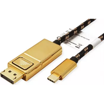 ROLINE 11.04.5848 USB-graphics adapter 4096 x 2560 Pixel Black - Gold (11.04.5848)