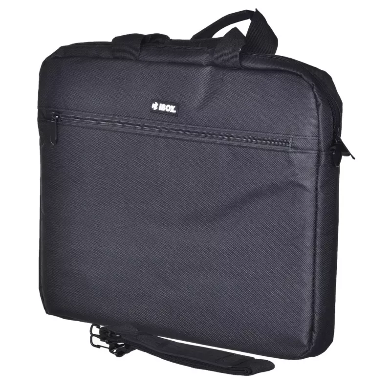 Briefcase IBOX TN6020 for 39.6 cm (15.6 inch) laptops — nylon, black, shoulder strap