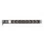 Power distribution unit Gembird EG-PDU-014-FC14, 8 AC outlets, C14 input, 3 m cable, 1U aluminium housing, 10 A, 3680 W