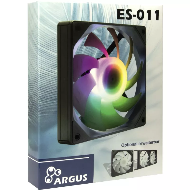 Computer case fan INTER-TECH ES-011, 120 mm, black, 1 pc