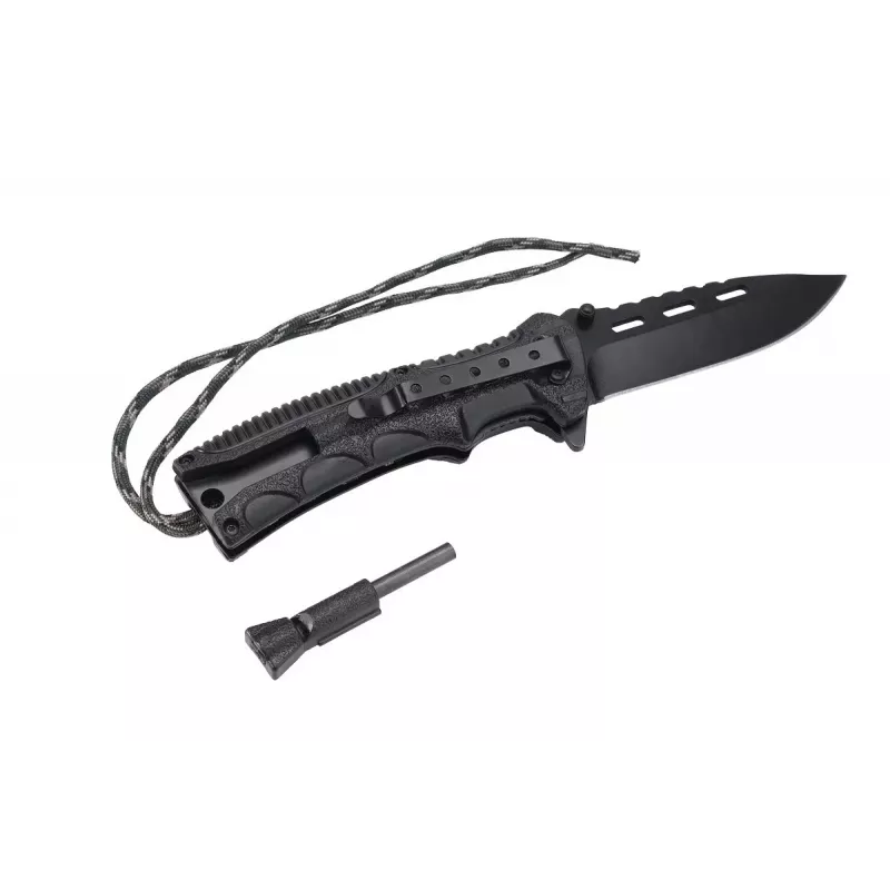 Survival Knife AZYMUT Survival Fire Starter — fixed-blade camping knife with integrated fire starter rod