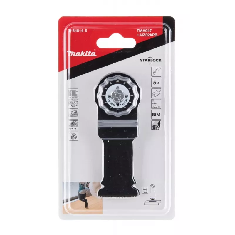 Makita B-64814-5 jigsaw/scroll saw/reciprocating saw blade Bimetal 5 pc(s)