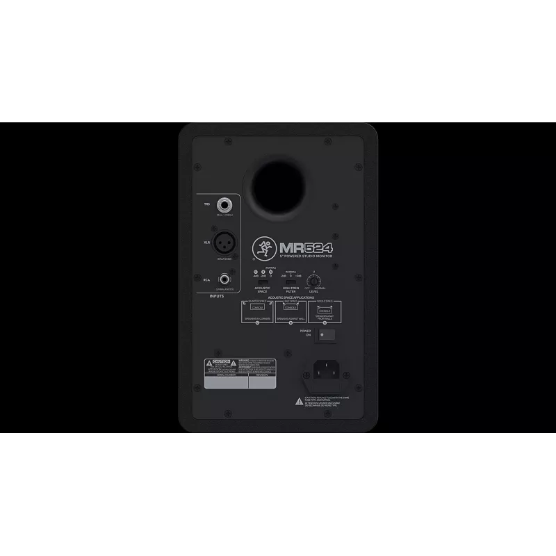 Active Speaker Mackie MR524 - 1.0 channels - Wired - XLR/6.3mm/RCA - 30 W - 45 - 20000 Hz - Black