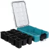 MAKTRAK Organizer deep M, tool box Blue/transparent, transparent lid