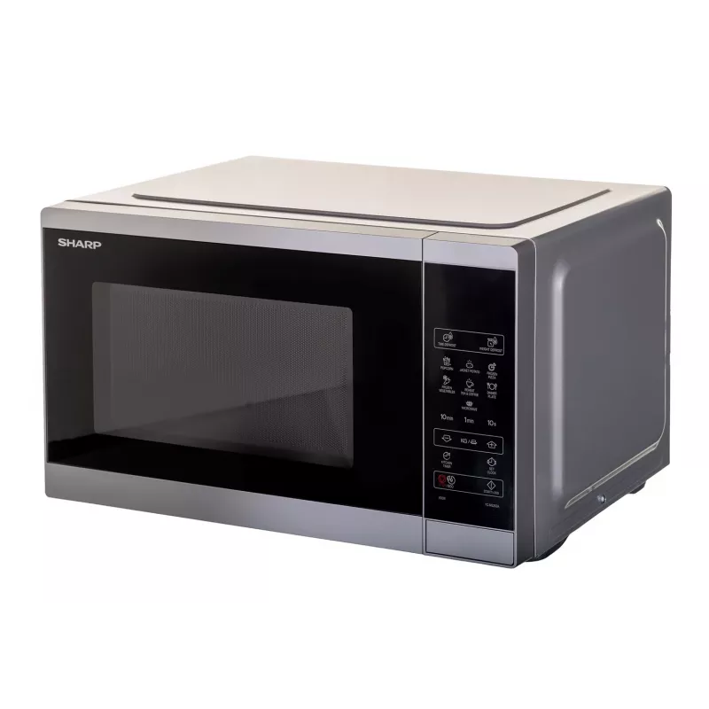 Microwave oven Sharp YC-MS252AE-S, countertop, 900 W, 25 L, 11 power levels, touch control, silver