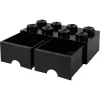 Drawer LEGO Room Copenhagen Brick 8 black — storage drawer for LEGO bricks