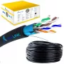 Network Cable Extralink Twisted pair CAT5E FTP (F/UTP) V2 Outdoor 305M Black