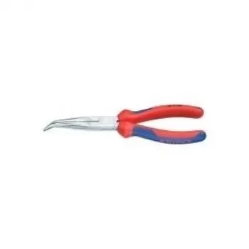 Knipex mechanics pliers l.200mm shape 2 40deg. threaded multi-component sheath chrome-plated