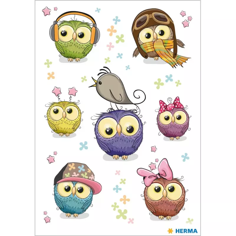 decorative sticker HERMA 15399 Multicolour Bird pattern