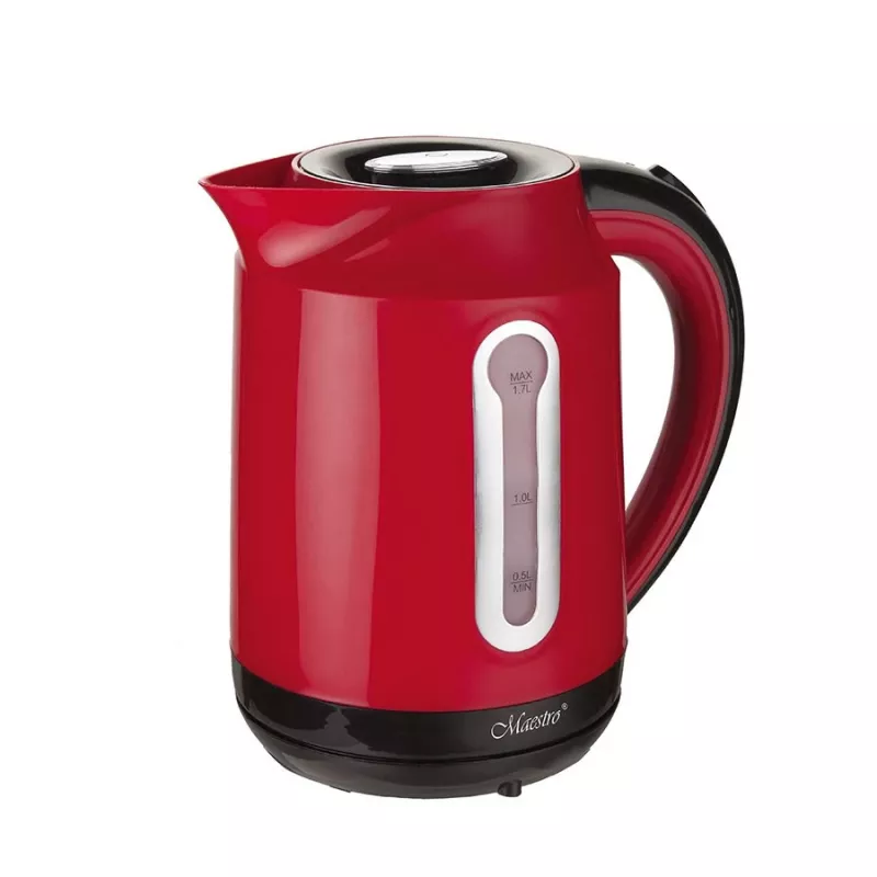 MAESTRO MR-041 (MR-041-RED) electric kettle 1.7 L 2000 W Black, Red