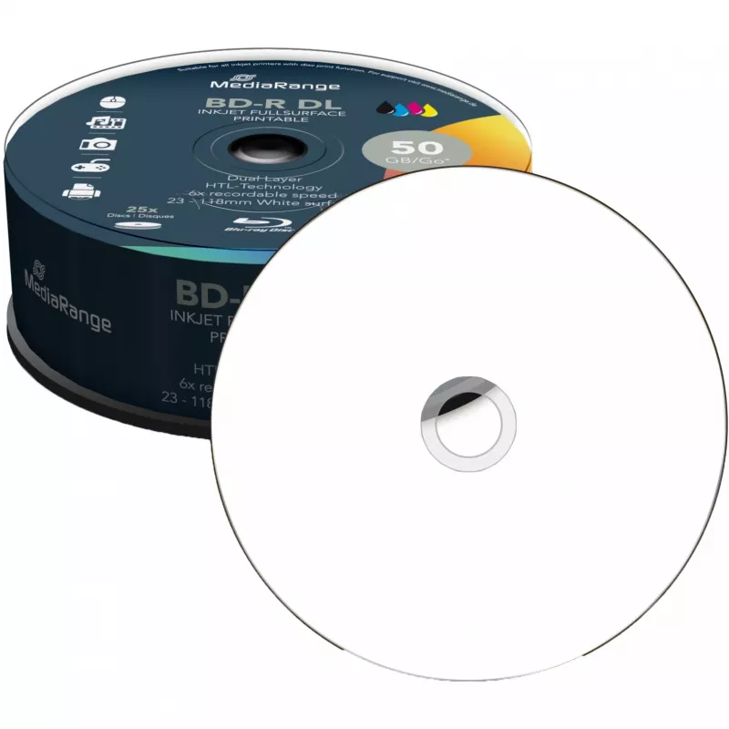 BD-R DL MediaRange MR510 50 GB 25 pc(s)