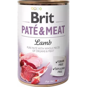 BRIT Paté & Meat with lamb - wet dog food - 400g