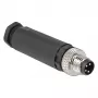 DeLOCK M8 Connector A-coded 4 pin male screw connection Black