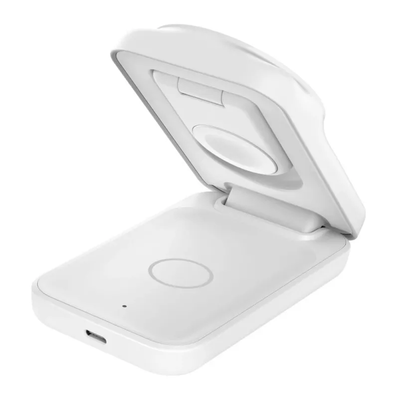 Indoor Charger Belkin UltraCharge 25w Qi2 3in1 Magnetic Charger EU White Square