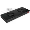 Cooling fan unit ROLINE 26.21.0271 — 19 inch fan module with 2 fans and thermostat