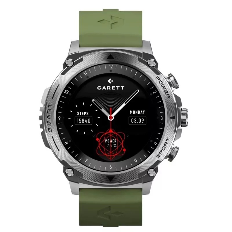 Smartwatch Garett Atom Silver Steel