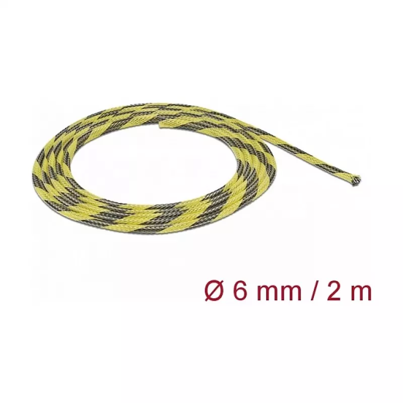 Cable Sleeve DeLOCK 20737 Black Yellow