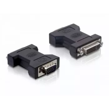 Delock - VGA-Adapter - DVI-I (W) to HD-15 (VGA) (M) - Thumbscrews (65017)