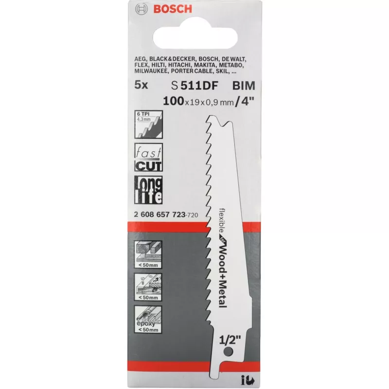Bosch 2 608 657 723 jigsaw/scroll saw/reciprocating saw blade