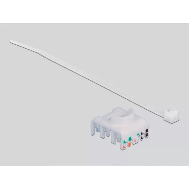 Delock - Modularadapter - DIN rail-mountable - CAT 6a - STP - Grey - 1 Connector (86014)