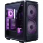 PC Case Cooler Master MasterFrame 500 Mesh Midi Tower — Black with Transparent Side, supports ATX/EATX, 2x200mm front, 1x120mm rear