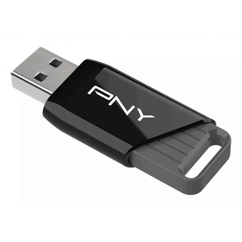 PNY Attaché X, 32 GB, USB Type-A, 3.2 Gen 1 (3.1 Gen 1), 130 MB/s, Dia, Black