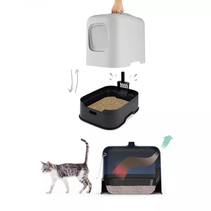 ROTHO White - cat litter box