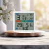 Thermometer‑Hygrometer MANTA MTO002W with external sensor (150 cm), indoor 0–+50°C, outdoor -40–+70°C, humidity 20–95% RH, comfort indicator, clock