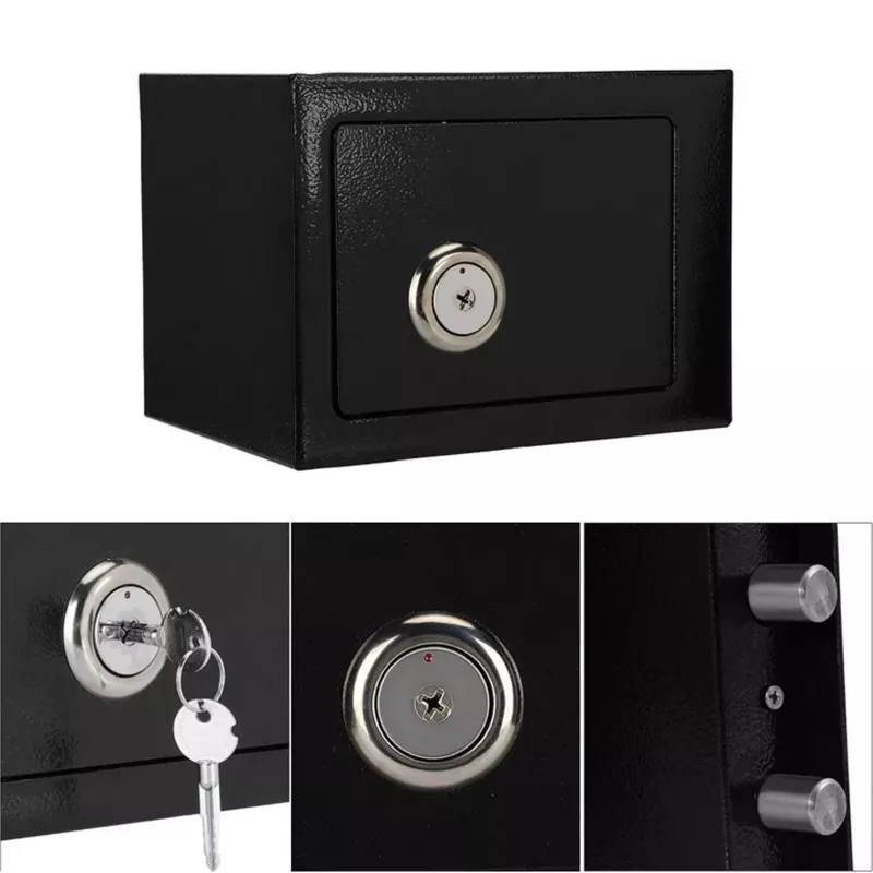 Extralink Home | Home Safe | office, key lockbox, security safe, Black, S-404