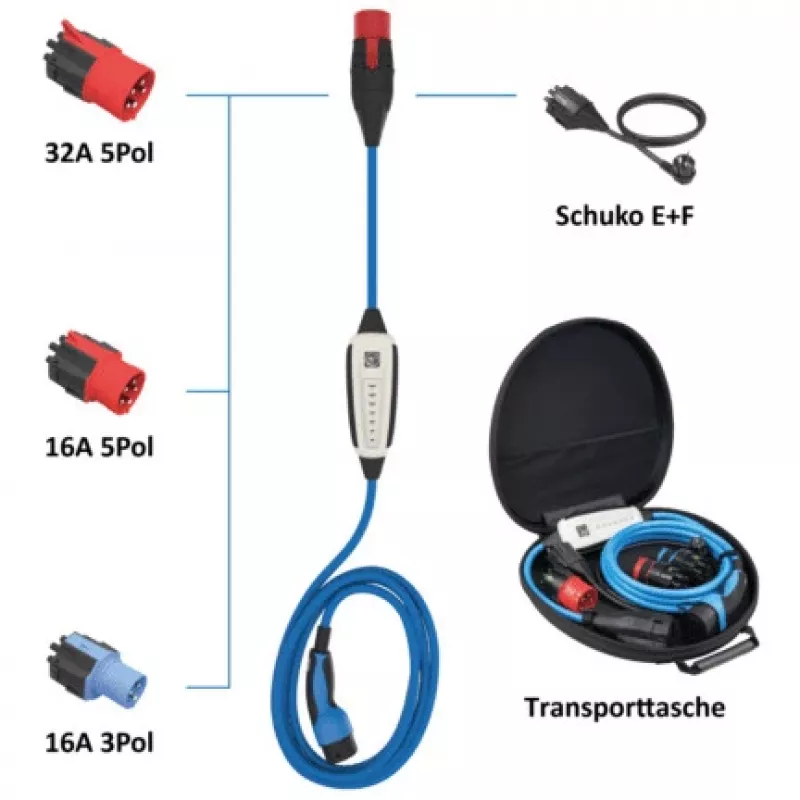 Vehicle Battery Charger NRGkick 12601001 22 kW 32 A Type 2