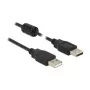 USB Cable DeLOCK 1.5m 2xUSB 2.0-A Black
