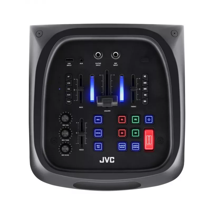Portable party speaker JVC XS-EP624B — black, battery-powered, Bluetooth