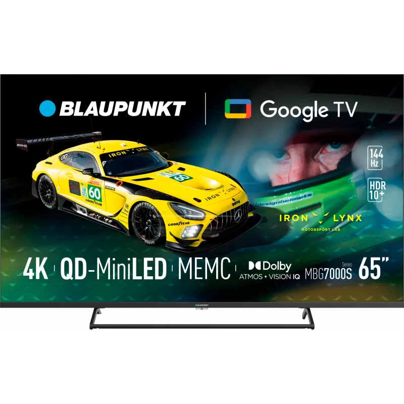 Television BLAUPUNKT 65MBG7000S 65 inch Mini LED Smart TV Google TV Black, Energy class G