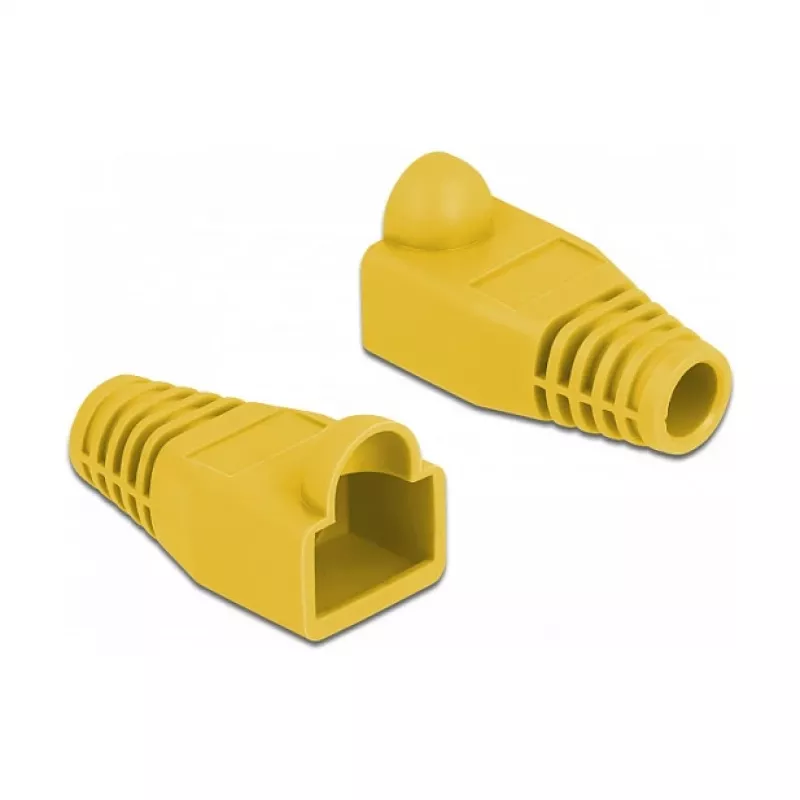 Strain relief for RJ45 plug DeLOCK 86723 yellow 20 pieces