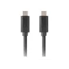 USB C to USB C cable LANBERG CA-CMCM-32CU-0010-BK — USB 3.2 Gen 2, 1 m, black, 100 W charging, 4K video